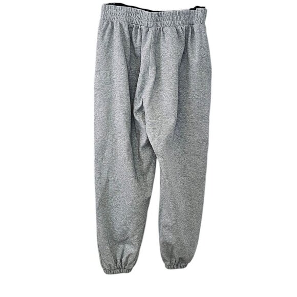 OGL Womens Double Waistband Jogger Sweatpants, Gray Heathered, Size Medium - Picture 2 of 8